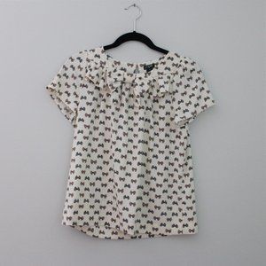 J.Crew Bow Top, Size 4